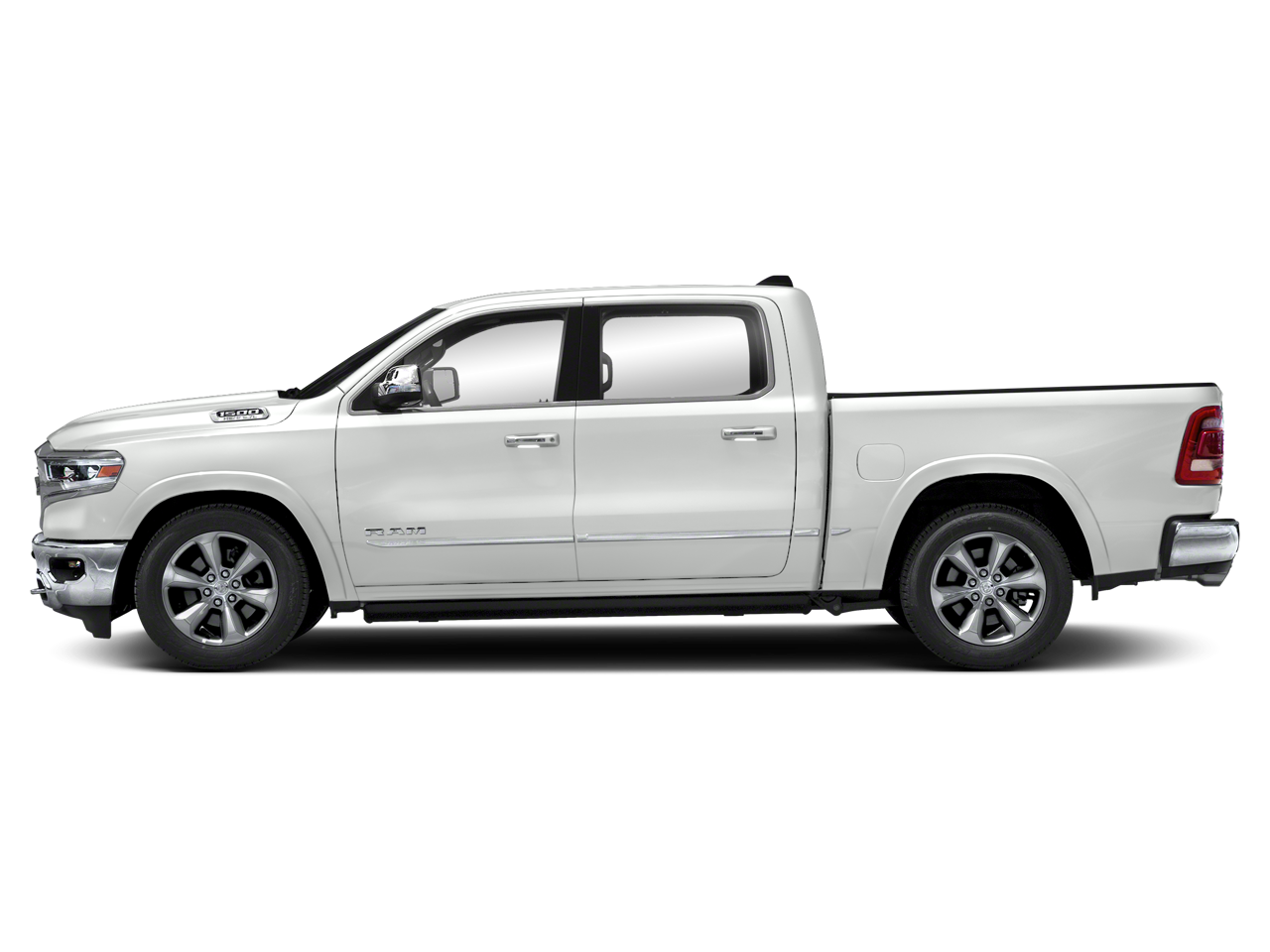 Used 2019 Ivory White Tri-Coat Pearlcoat RAM Limited Crew Cab 4x4 5