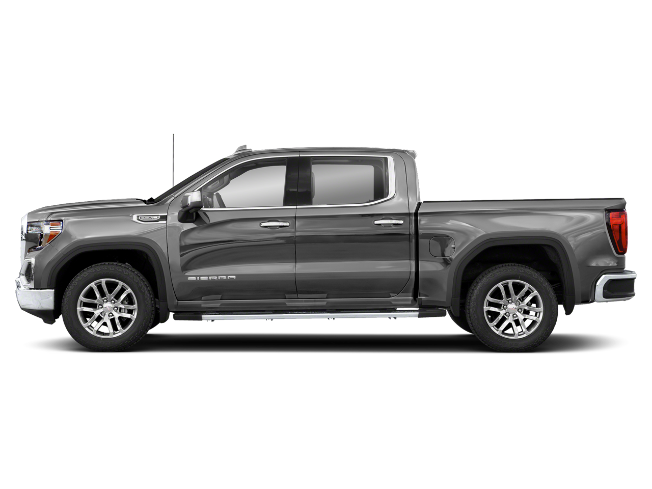Used 2021 Satin Steel Metallic GMC 4WD Crew Cab Short Box SLT image 26
