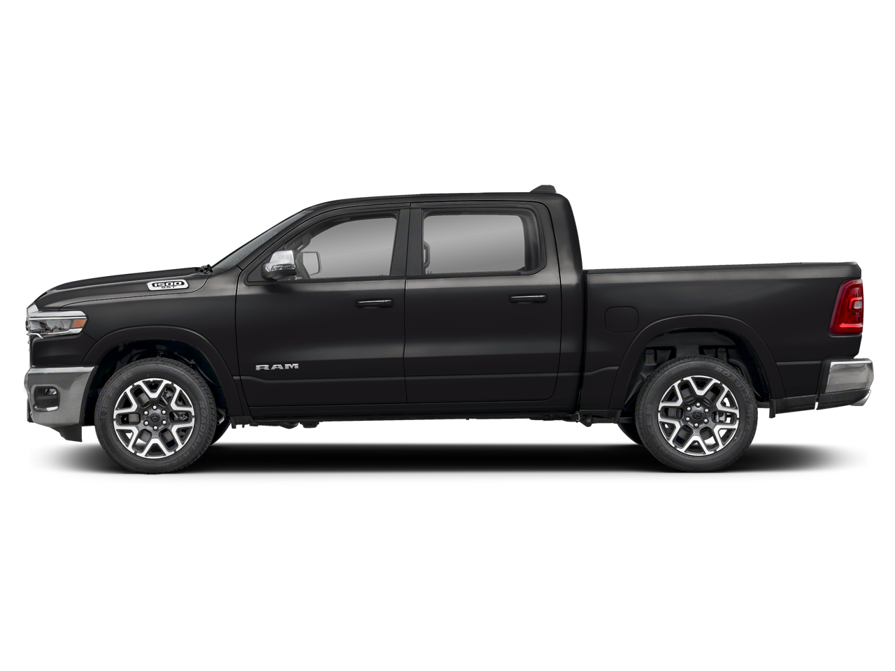 New 2026 Diamond Black Crystal Pearl-Coat Exterior Paint RAM RAM 1500 LARAMIE CREW CAB 4X4 5