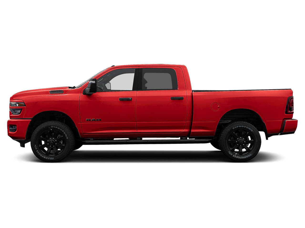 Flame Red Clearcoat 2026 RAM 2500 Pickup Truck Four-Wheel Drive 8-Speed Automatic