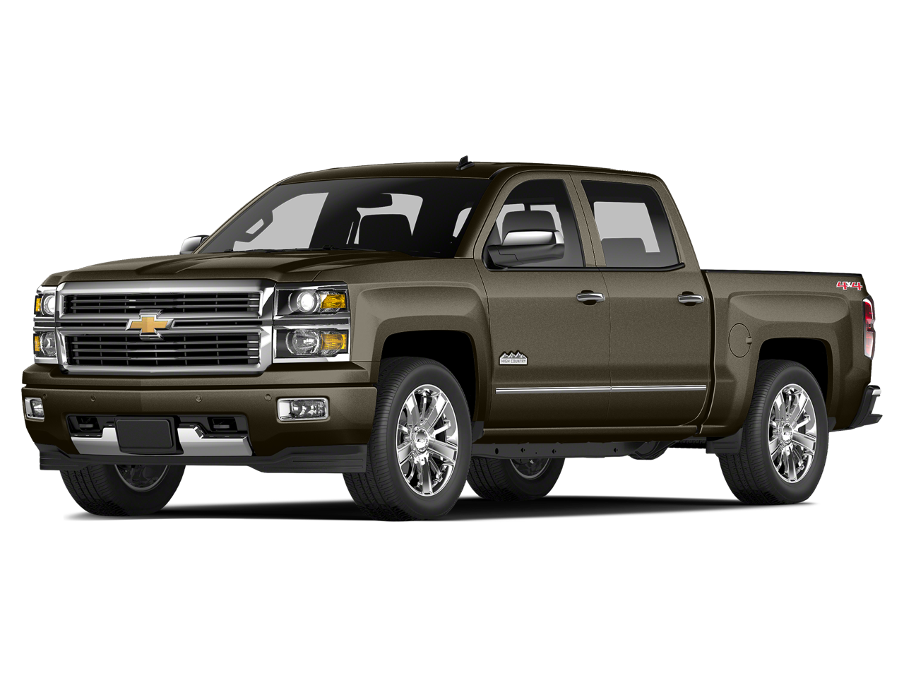 Red (Deep Ruby Metallic) 2015 Chevrolet Silverado 3500HD High Country Crew Cab 4WD Pickup Truck Four-Wheel Drive Automatic