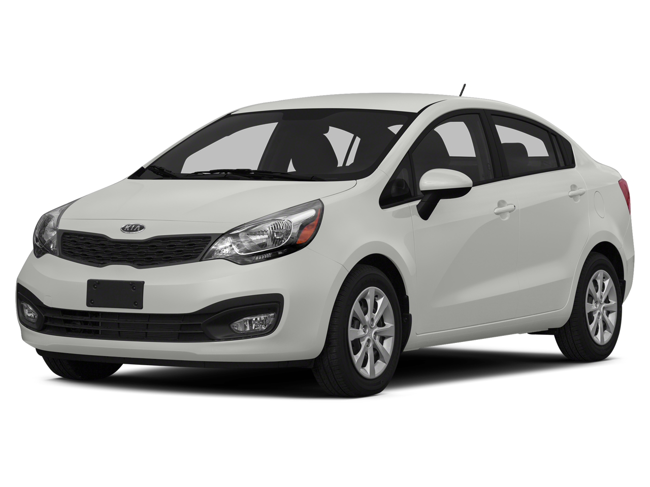 Clear White 2015 Kia Rio Sedan Front-Wheel Drive 6-Speed Automatic