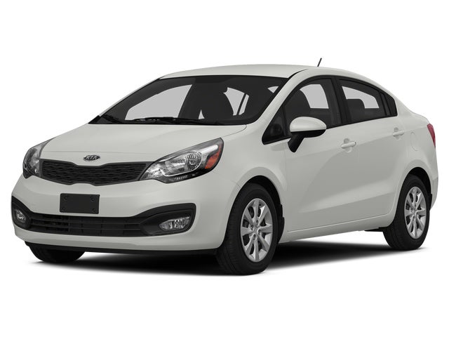 Clear White 2015 Kia Rio Sedan Front-Wheel Drive 6-Speed Automatic