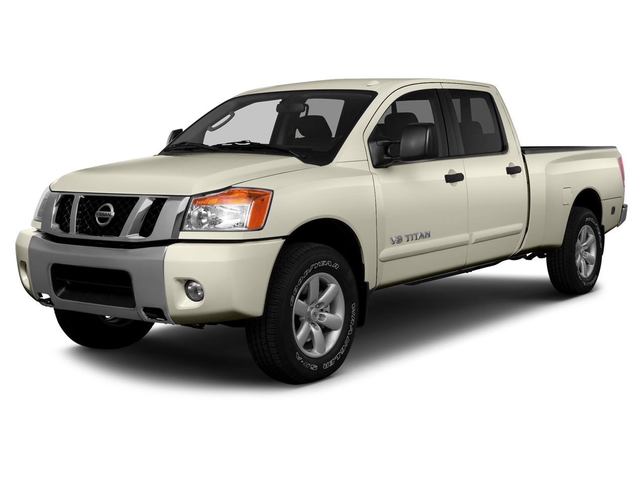 Pearl White Metallic 2015 Nissan Titan SL Crew Cab Pickup Truck 4X2 Automatic