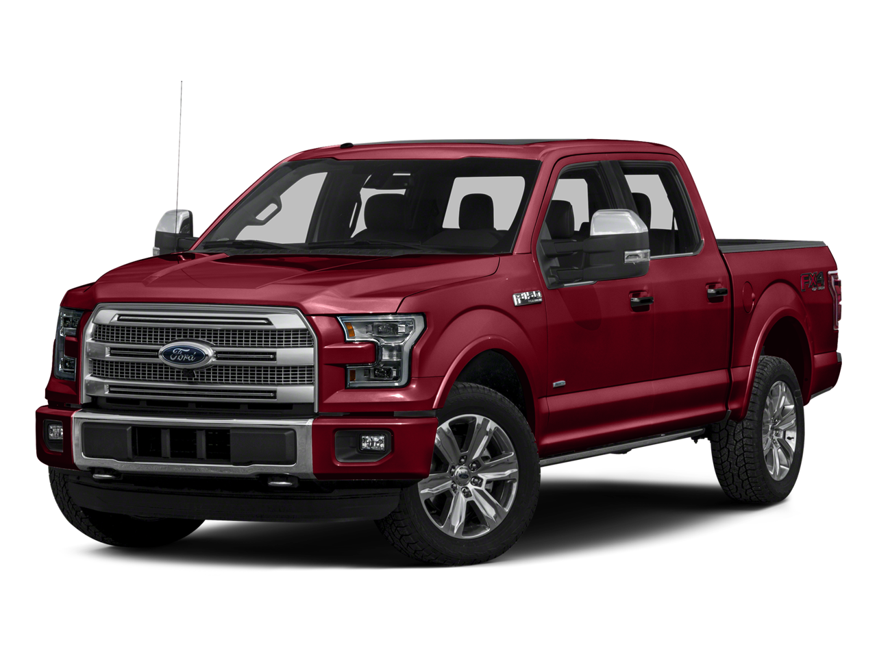 Ruby Red Metallic 2016 Ford F-150 Pickup Truck Four-Wheel Drive 6-Speed Automatic