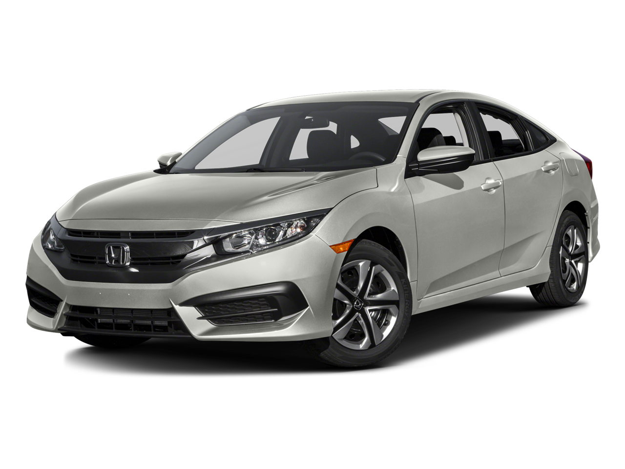 Gray (Modern Steel Metallic) 2016 Honda Civic LX Sedan Front-Wheel Drive Continuously Variable Transmission
