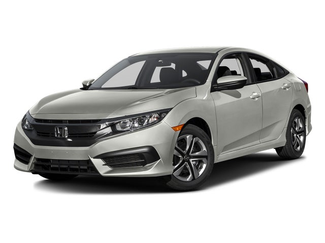 Gray (Modern Steel Metallic) 2016 Honda Civic LX Sedan Front-Wheel Drive Continuously Variable Transmission