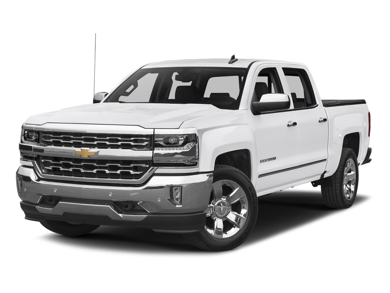 Summit White 2017 Chevrolet Silverado 1500 LTZ Crew Cab 4WD Pickup Truck Four-Wheel Drive Automatic
