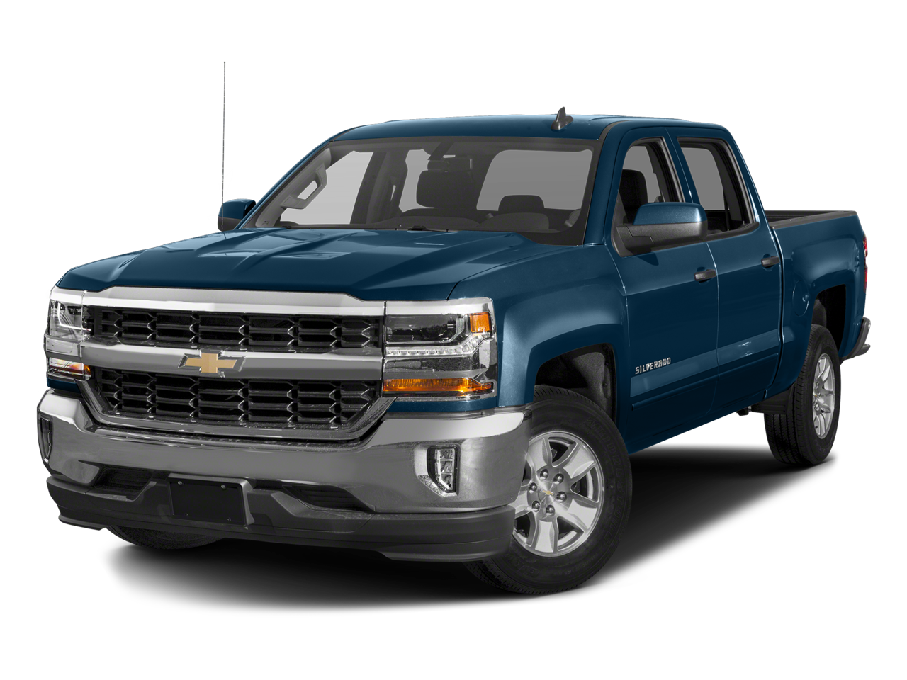 Deep Ocean Blue Metallic 2018 Chevrolet Silverado 1500 LT Crew Cab 4WD Pickup Truck Four-Wheel Drive Automatic
