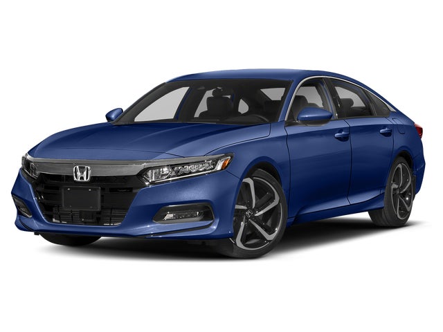 Blue 2018 Honda Accord 1.5T Sport FWD Sedan Front-Wheel Drive Continuously Variable Transmission