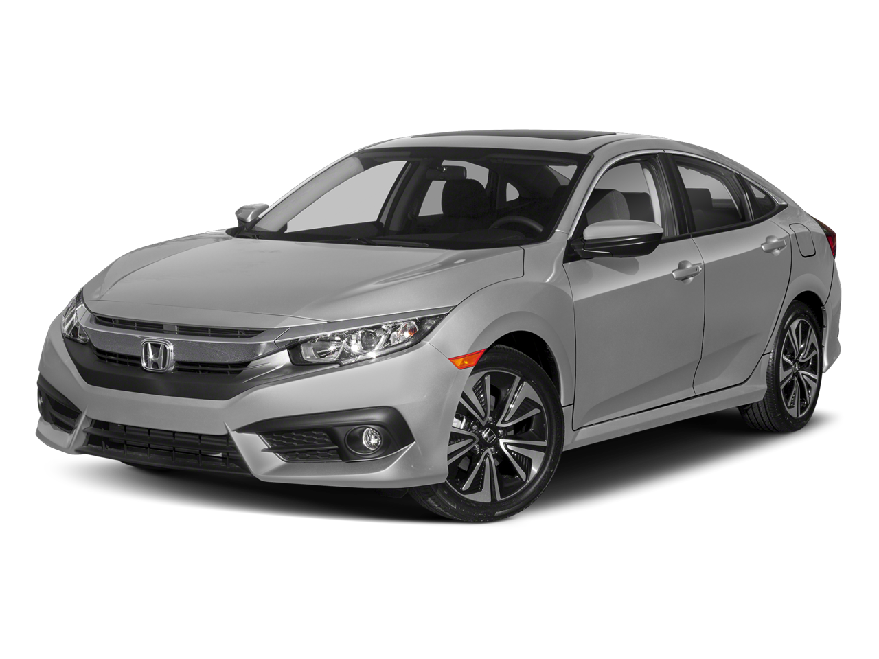 Lunar Silver Metallic 2018 Honda Civic Sedan Front-Wheel Drive Continuously Variable Transmission