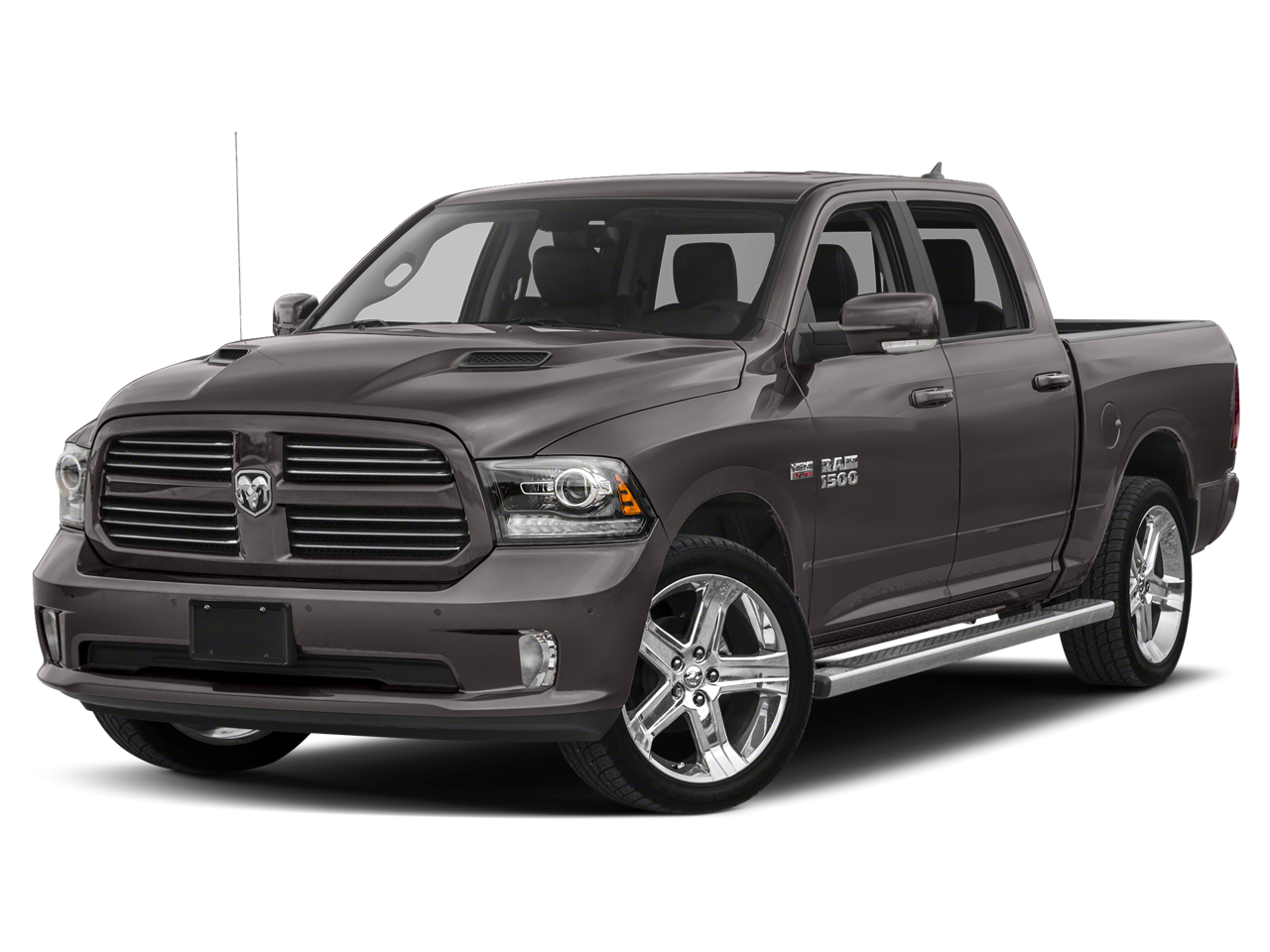 Brilliant Black Crystal Pearl Coat 2018 RAM 1500 Big Horn Crew Cab 4WD Pickup Truck Four-Wheel Drive 8-Speed Automatic