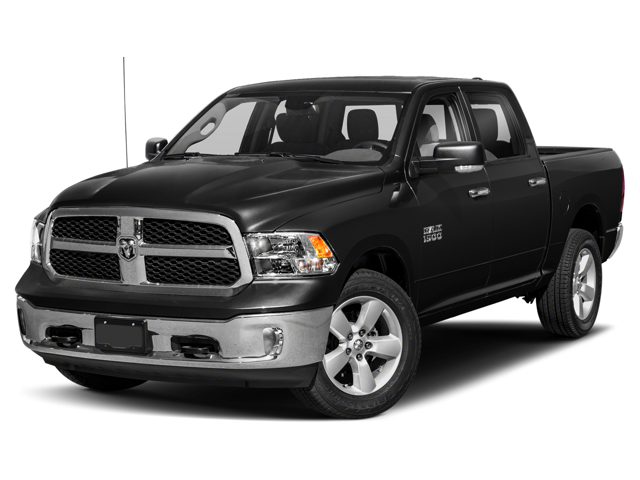 Brilliant Black Crystal Pearl Coat 2018 RAM 1500 Big Horn Crew Cab 4WD Pickup Truck Four-Wheel Drive 8-Speed Automatic