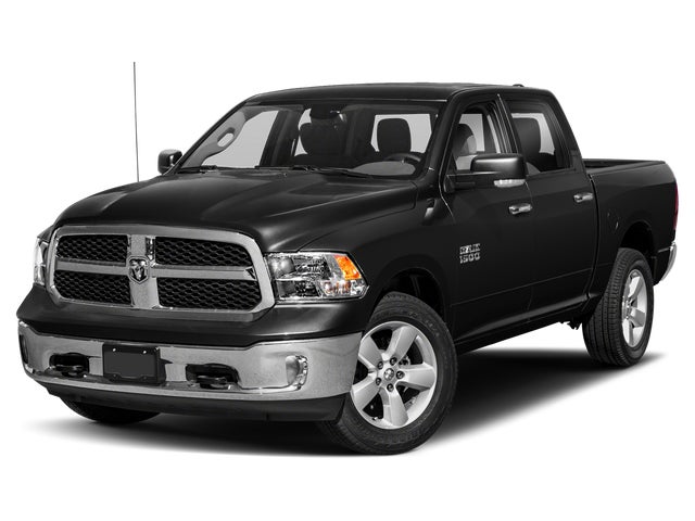 Brilliant Black Crystal Pearl Coat 2018 RAM 1500 Big Horn Crew Cab 4WD Pickup Truck Four-Wheel Drive 8-Speed Automatic