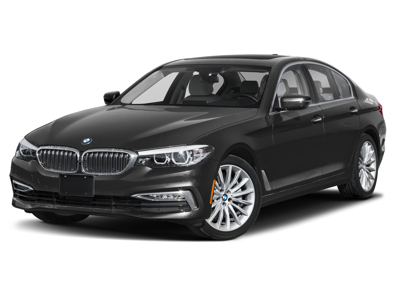 Silver 2019 BMW 5 Series Sedan Rear-Wheel Drive 