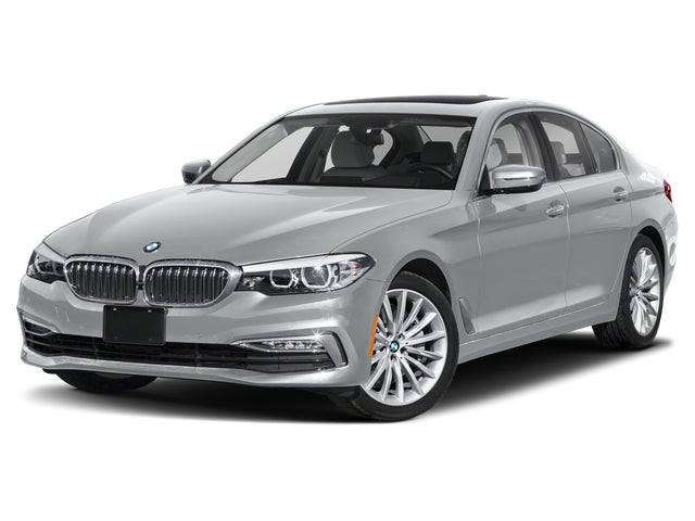 Silver 2019 BMW 5 Series Sedan Rear-Wheel Drive