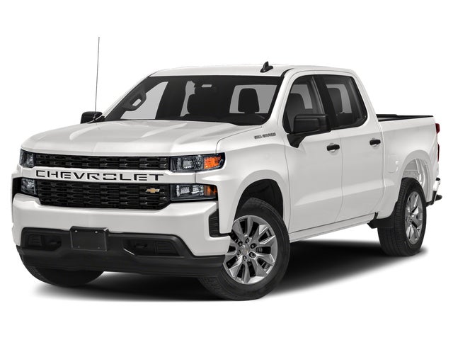 Gray (Satin Steel Metallic) 2019 Chevrolet Silverado 1500 Custom Crew Cab 4WD Pickup Truck Four-Wheel Drive Automatic