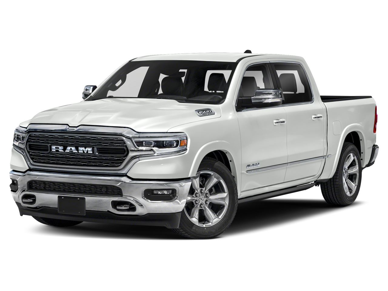 Used 2019 Ivory White Tri-Coat Pearlcoat RAM Limited Crew Cab 4x4 5