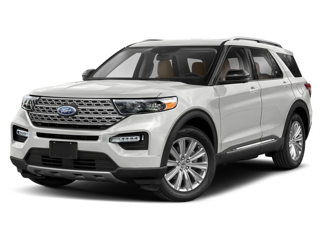 Star White Tri-Coat 2020 Ford Explorer SUV / Crossover All-Wheel Drive Automatic