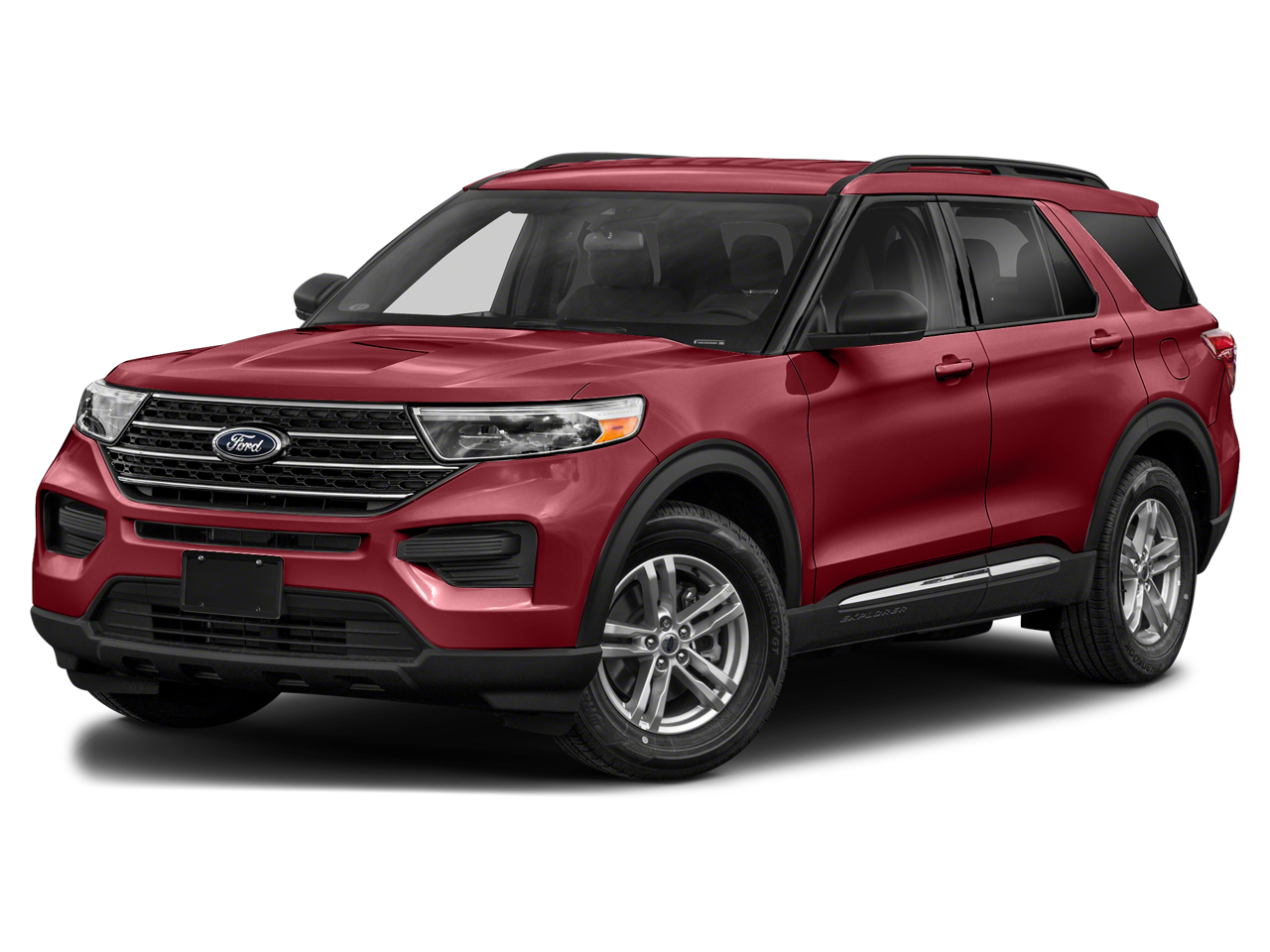 Red 2020 Ford Explorer XLT RWD SUV / Crossover Rear-Wheel Drive Automatic