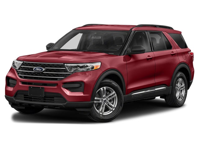 Red 2020 Ford Explorer XLT RWD SUV / Crossover Rear-Wheel Drive Automatic