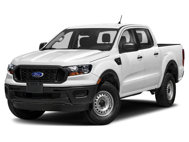 White Platinum Metallic 2020 Ford Ranger Lariat SuperCrew 4WD Pickup Truck Four-Wheel Drive Automatic