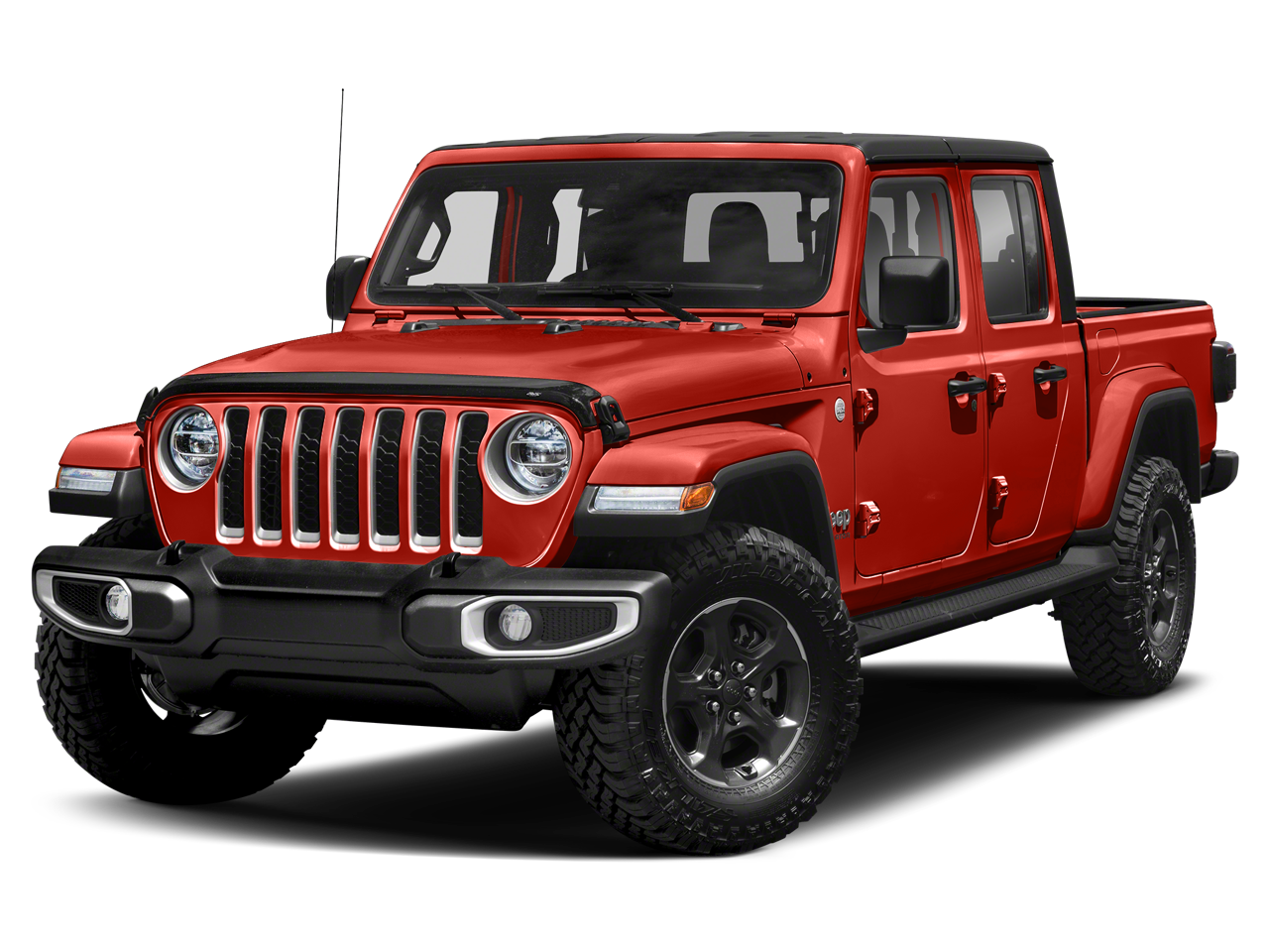 Firecracker Red Clearcoat 2020 Jeep Gladiator Pickup Truck Four-Wheel Drive Automatic