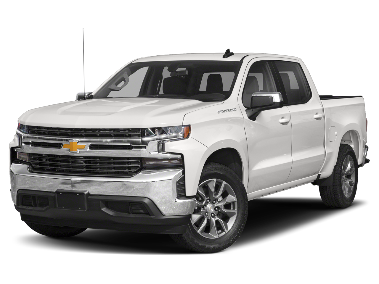 Summit White 2021 Chevrolet Silverado 1500 LT Crew Cab 4WD Pickup Truck Four-Wheel Drive 8-Speed Automatic