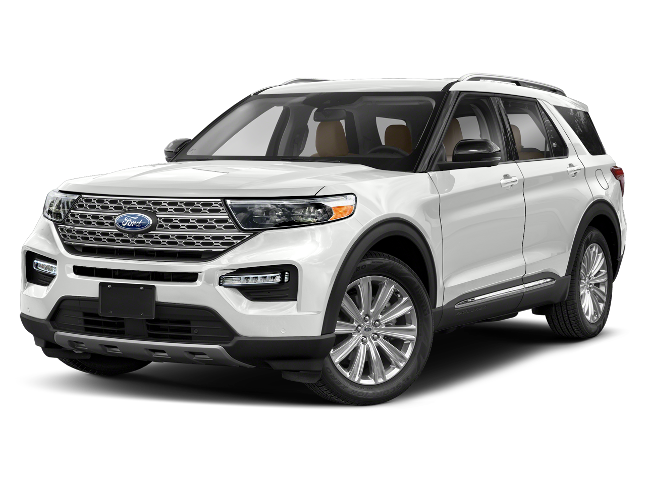 Red Metallic 2021 Ford Explorer SUV / Crossover All-Wheel Drive Automatic