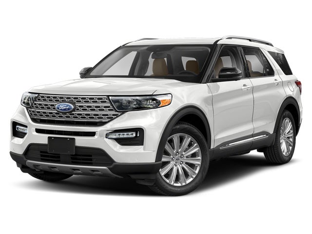 Red Metallic 2021 Ford Explorer SUV / Crossover All-Wheel Drive Automatic
