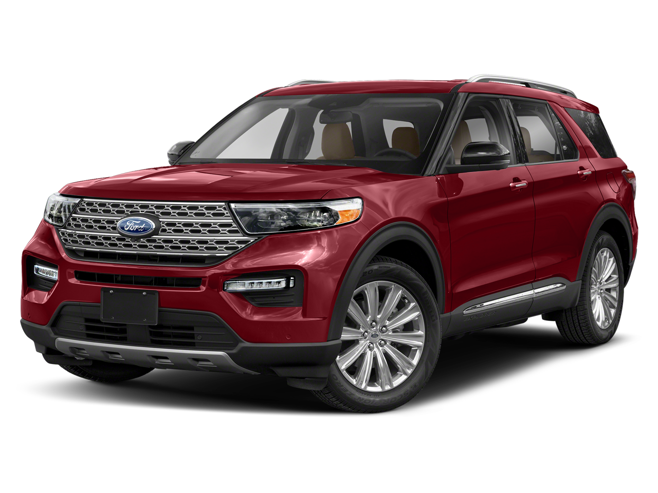 Black Metallic 2021 Ford Explorer SUV / Crossover All-Wheel Drive Automatic