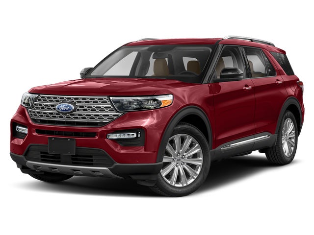 Black Metallic 2021 Ford Explorer SUV / Crossover All-Wheel Drive Automatic