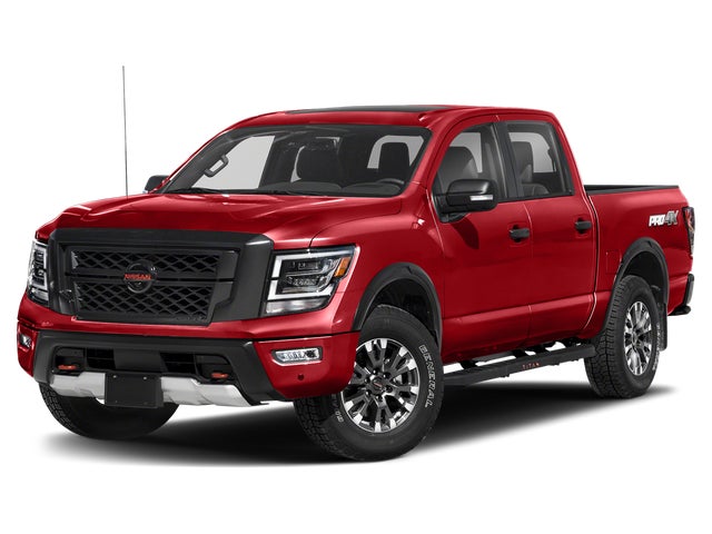 Brown (Beige) 2021 Nissan Titan Pickup Truck Four-Wheel Drive Automatic