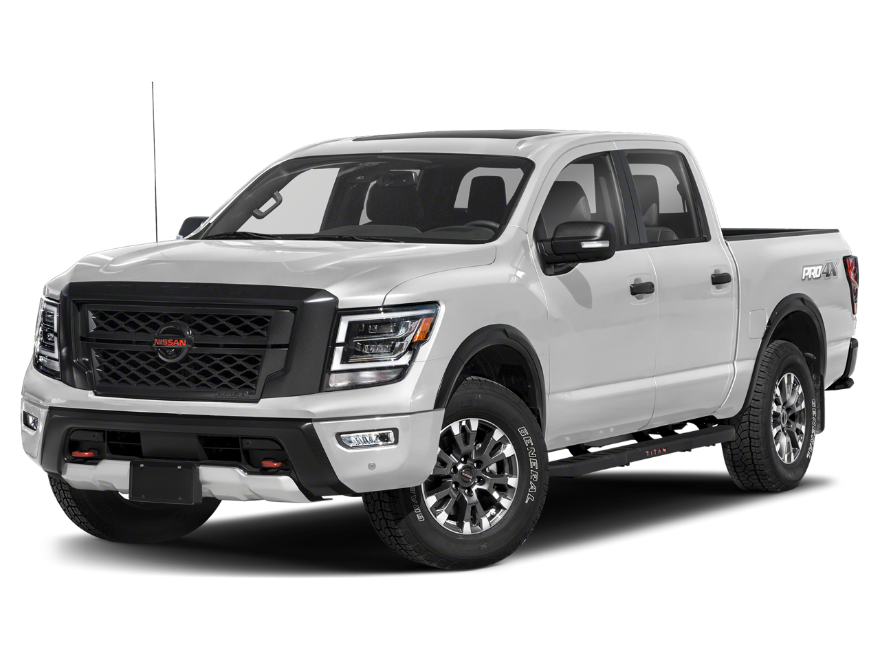 Brown (Beige) 2021 Nissan Titan Pickup Truck Four-Wheel Drive Automatic