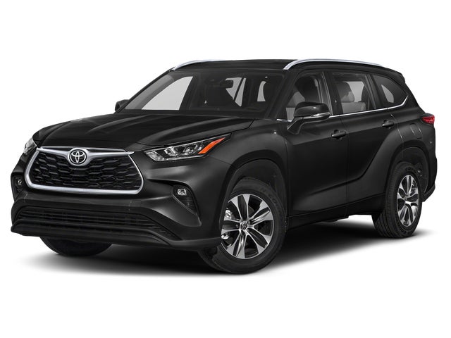 Midnight Black Metallic 2021 Toyota Highlander SUV / Crossover Front-Wheel Drive Automatic