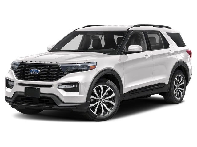 White Metallic 2022 Ford Explorer SUV / Crossover Rear-Wheel Drive Automatic