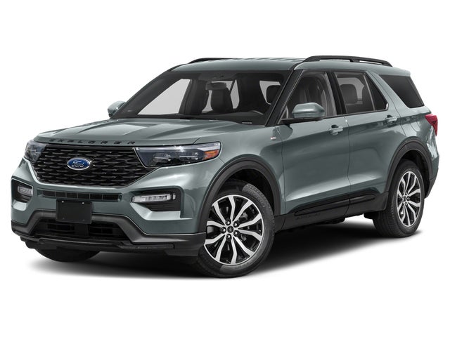 White Metallic 2022 Ford Explorer SUV / Crossover Rear-Wheel Drive Automatic