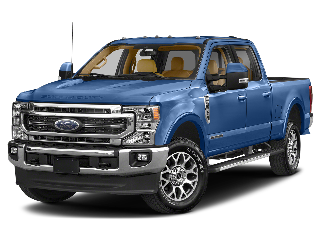 Atlas Blue Metallic 2022 Ford F-350 Super Duty Pickup Truck Four-Wheel Drive Automatic