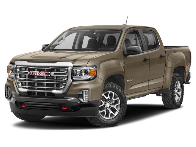 Summit White 2022 GMC Canyon AT4 Crew Cab 4WD with Leather Pickup Truck Four-Wheel Drive Automatic