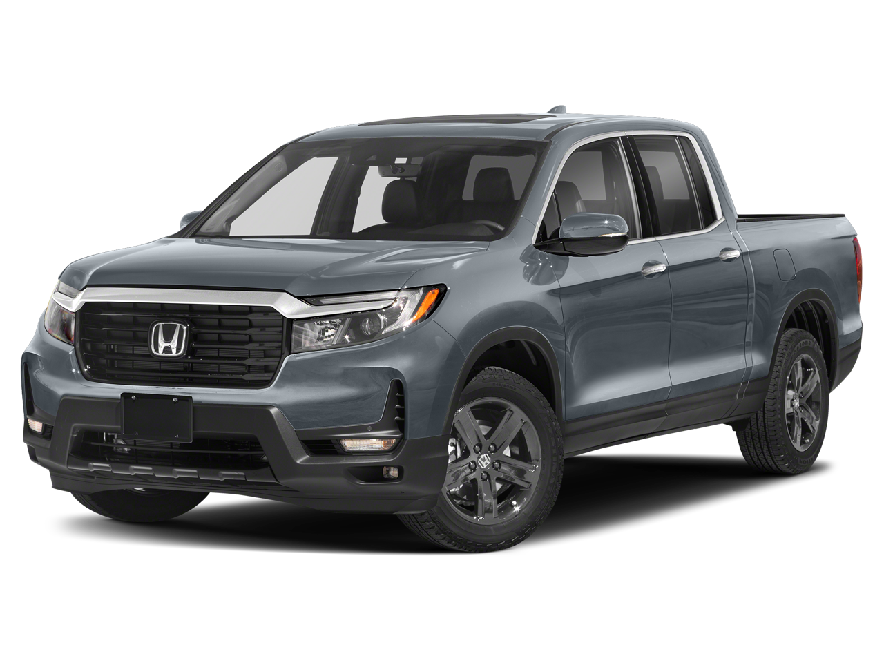 Gray 2022 Honda Ridgeline Pickup Truck All-Wheel Drive Automatic