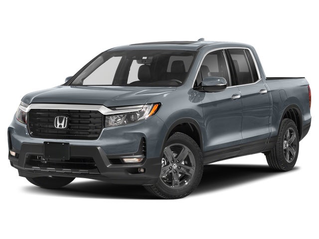 Gray 2022 Honda Ridgeline Pickup Truck All-Wheel Drive Automatic