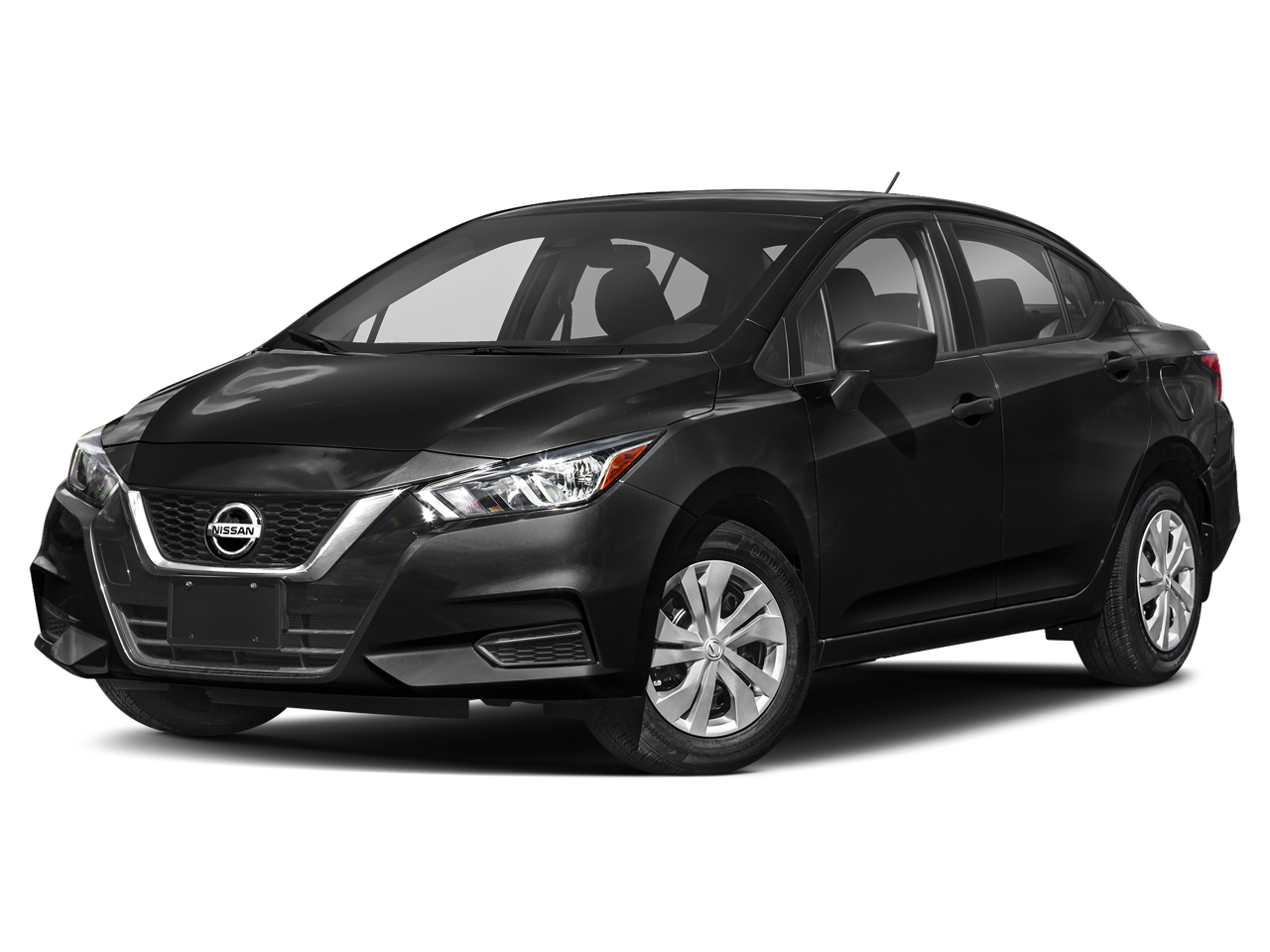 Super Black Metallic 2022 Nissan Versa S FWD Sedan Front-Wheel Drive Continuously Variable Transmission