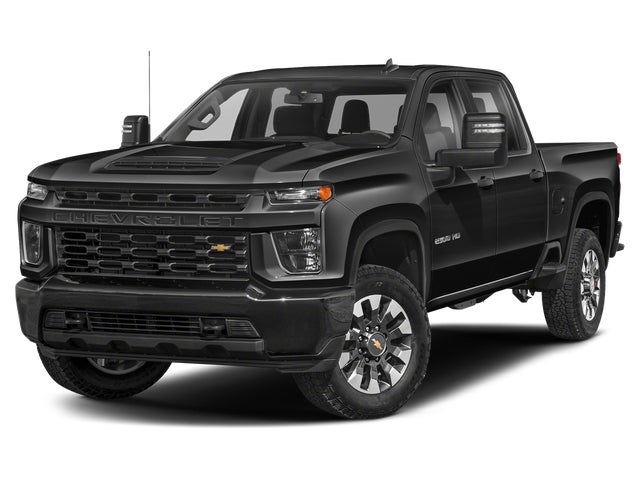 Mosaic Black Metallic 2023 Chevrolet Silverado 2500HD Custom Crew Cab 4WD Pickup Truck Four-Wheel Drive Automatic