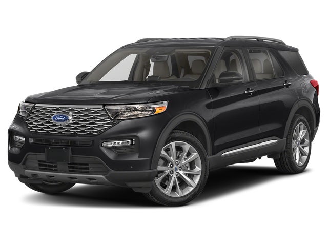 White Metallic 2023 Ford Explorer SUV / Crossover All-Wheel Drive Automatic
