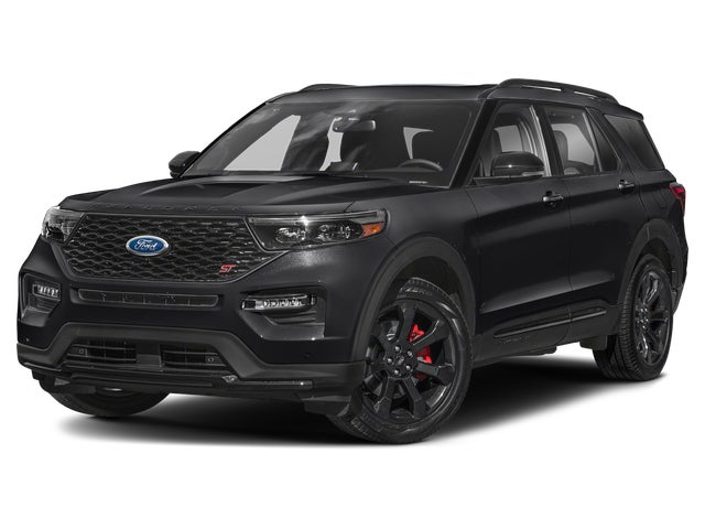 Agate Black Metallic 2023 Ford Explorer ST AWD SUV / Crossover All-Wheel Drive Automatic