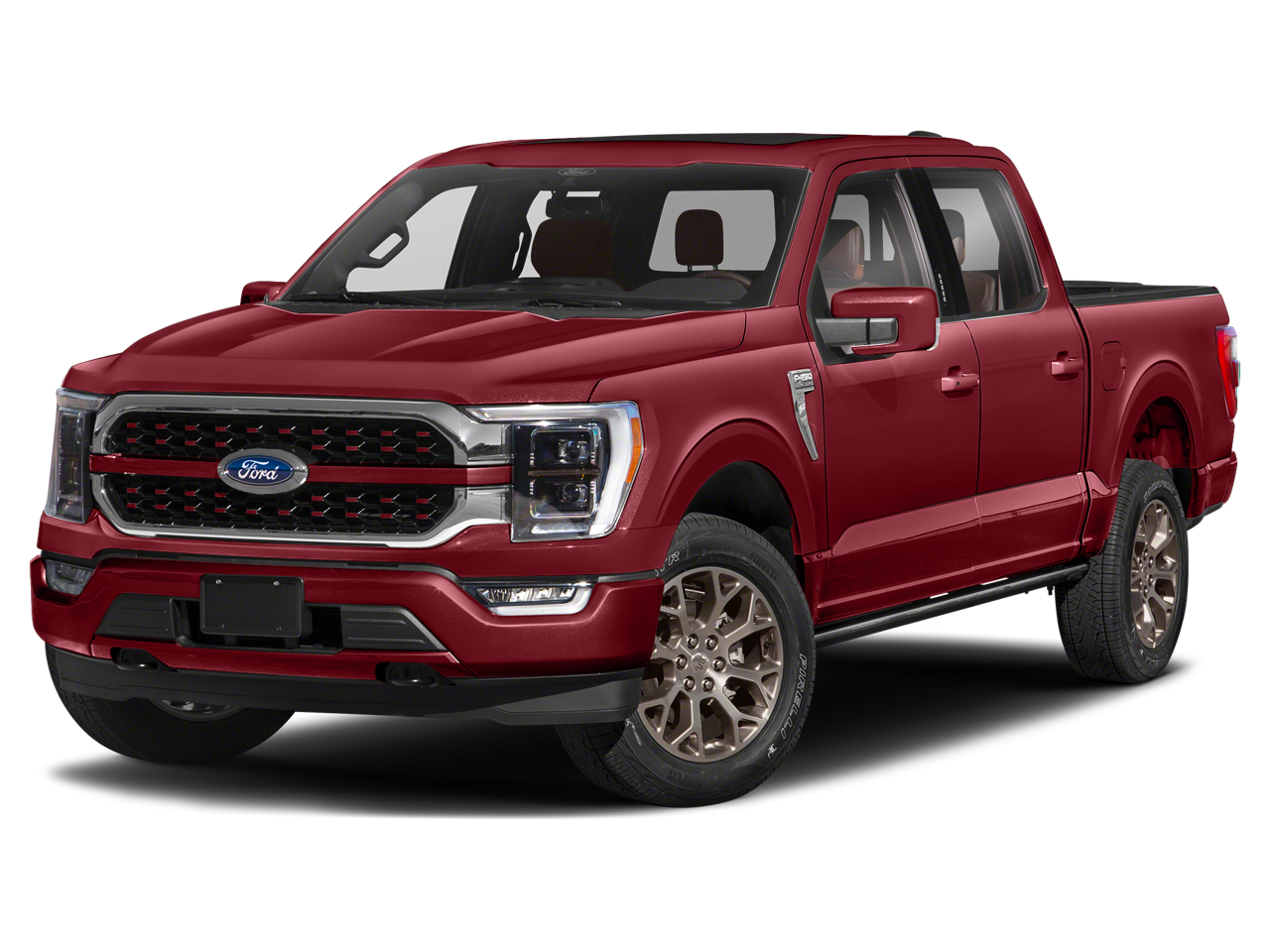 Brown 2023 Ford F-150 King Ranch SuperCrew 4WD Pickup Truck Four-Wheel Drive Automatic