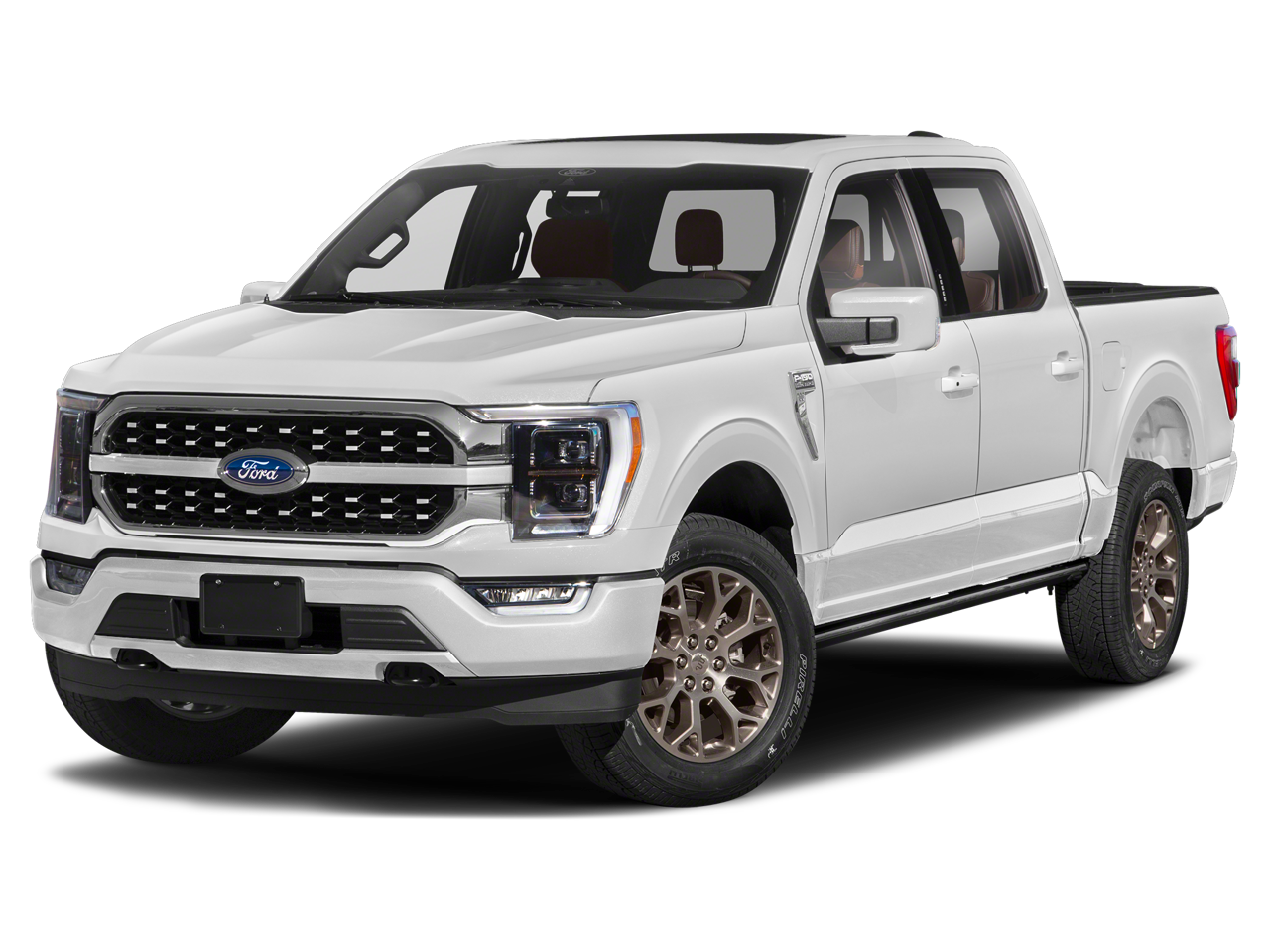 Brown 2023 Ford F-150 King Ranch SuperCrew 4WD Pickup Truck Four-Wheel Drive Automatic