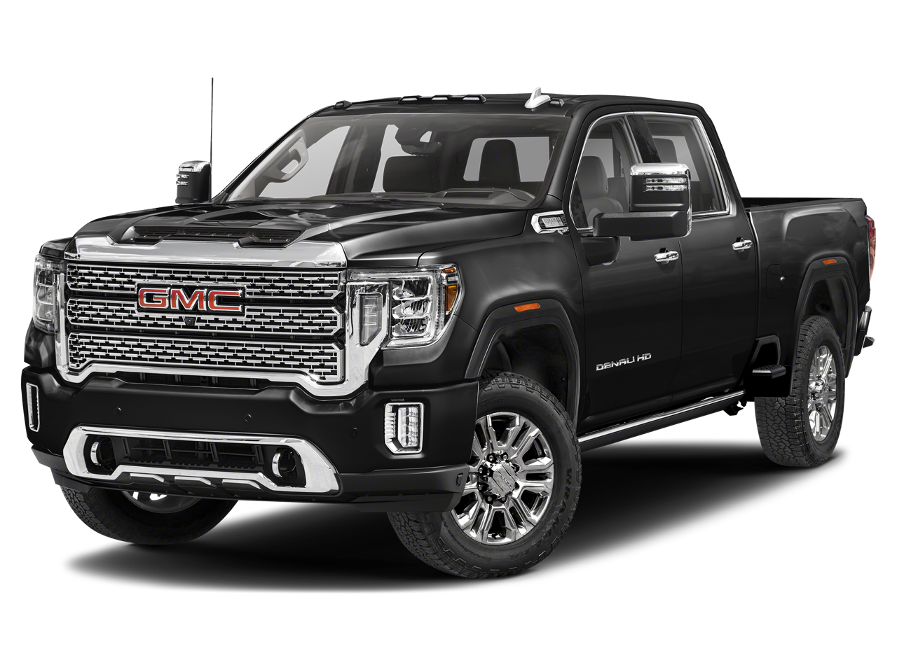 Onyx Black 2023 GMC Sierra 2500HD Denali Crew Cab 4WD Pickup Truck Four-Wheel Drive Automatic