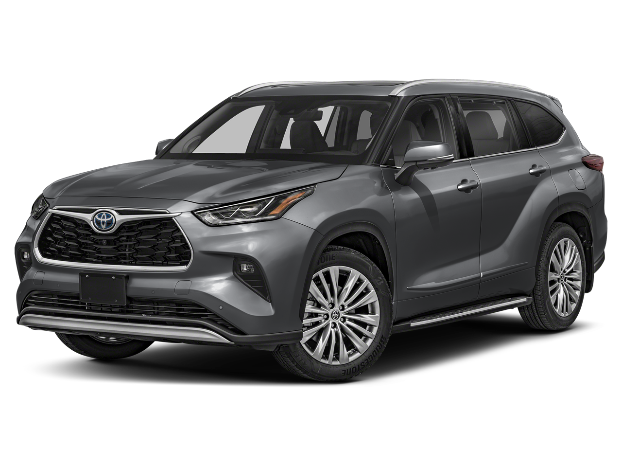 Midnight Black Metallic 2023 Toyota Highlander Hybrid Platinum AWD SUV / Crossover All-Wheel Drive Continuously Variable Transmission