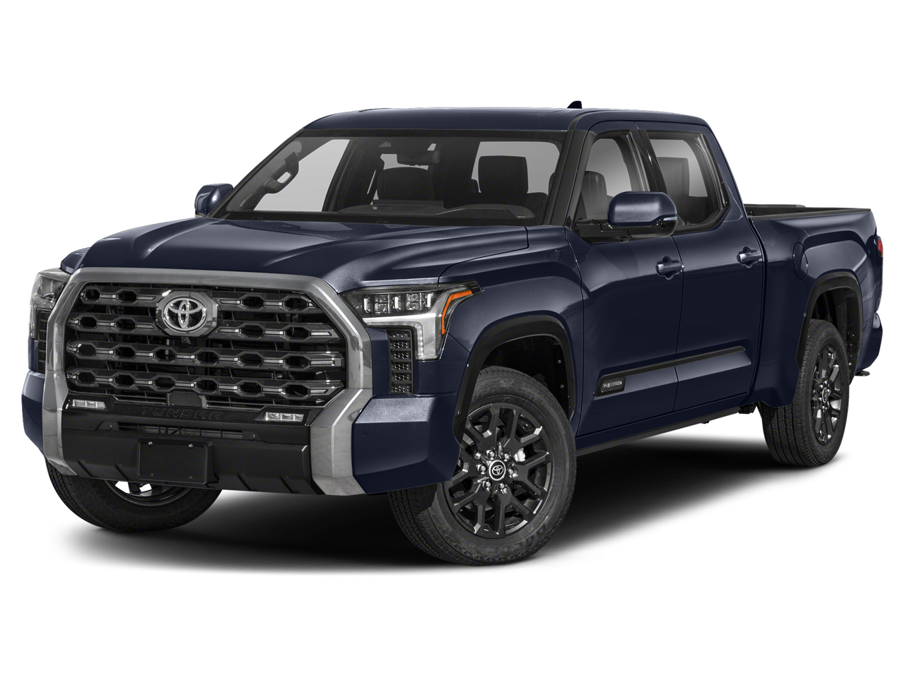 Blue 2023 Toyota Tundra Platinum CrewMax Cab 4WD Pickup Truck Four-Wheel Drive Automatic